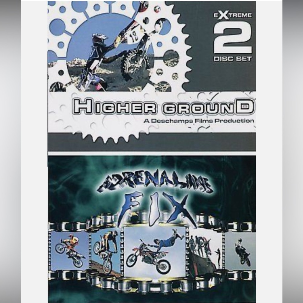 NWT Higher Ground / Adrenaline Fix (2004) – 2-Disc Action Sports DVD Set
